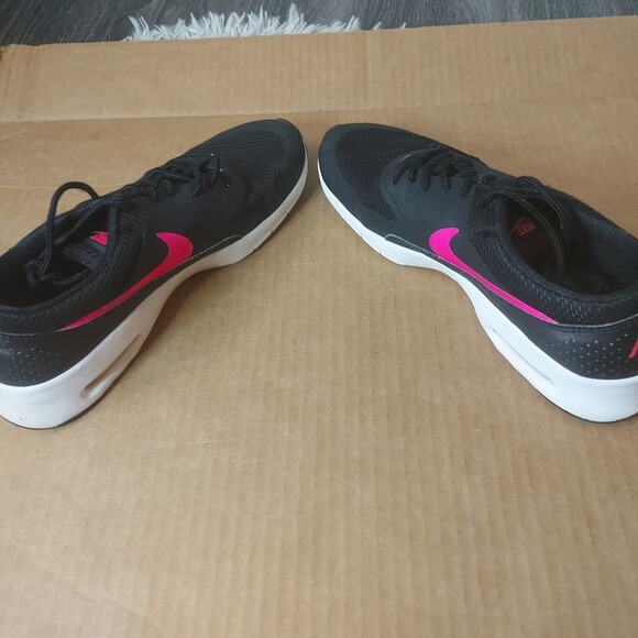 Nike Air Max THEA Girls Shoes 6.5 Black/Pink Casual Activewear Athleisure Sporty - Picture 7 of 9